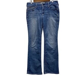 Ariat REAL Denim Bootcut Jeans Womens 31R Medium Wash 10016202 Mid Rise Stretch